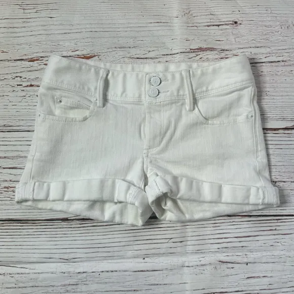 Lilly Pulitzer Clifton White Denim Shorts Sz 00