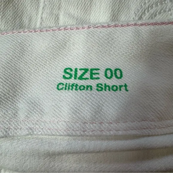 Lilly Pulitzer Clifton White Denim Shorts Sz 00