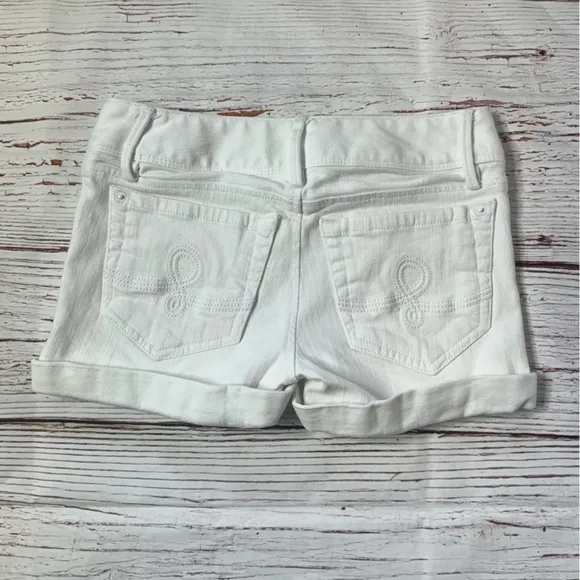 Lilly Pulitzer Clifton White Denim Shorts Sz 00