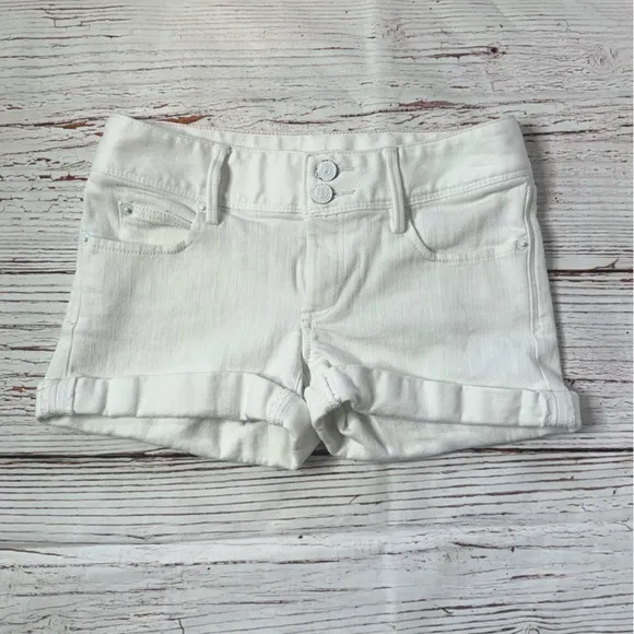 Lilly Pulitzer Clifton White Denim Shorts Sz 00