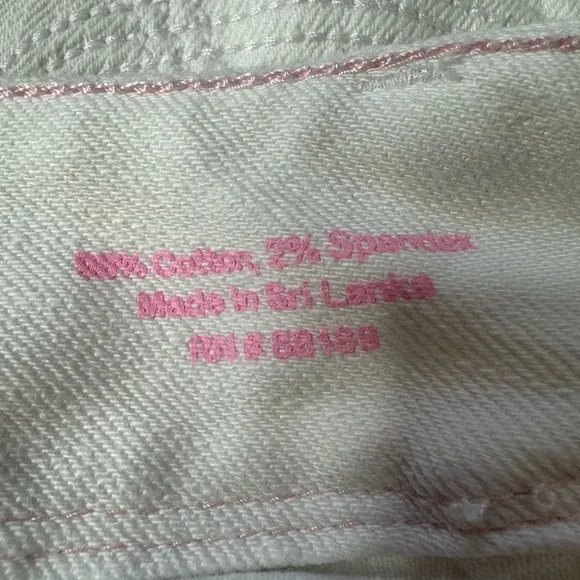 Lilly Pulitzer Clifton White Denim Shorts Sz 00