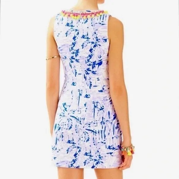 Lilly Pulitzer Mila Shift Dress‎ in Rock The Dock Purple White Print