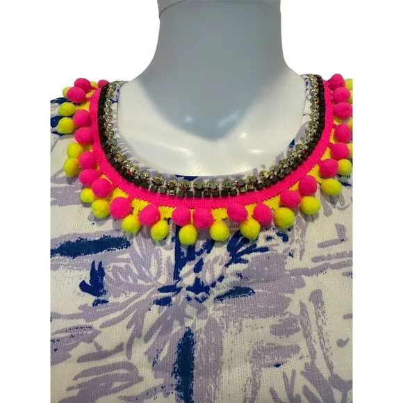 Lilly Pulitzer Mila Shift Dress‎ in Rock The Dock Purple White Print