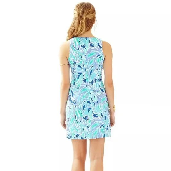 Lilly Pulitzer Ryder Shift Dress in Lilly's Lilac Nice Ink Lace Front size 2