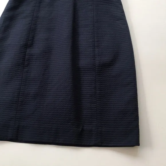 Lilly Pulitzer Shift Dress Solid Navy Gold Trim Sundress Graduation Party Garden