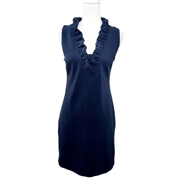 Lilly Pulitzer Tisbury navy shift dress S