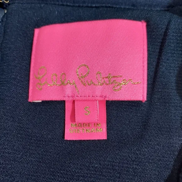 Lilly Pulitzer Tisbury navy shift dress S