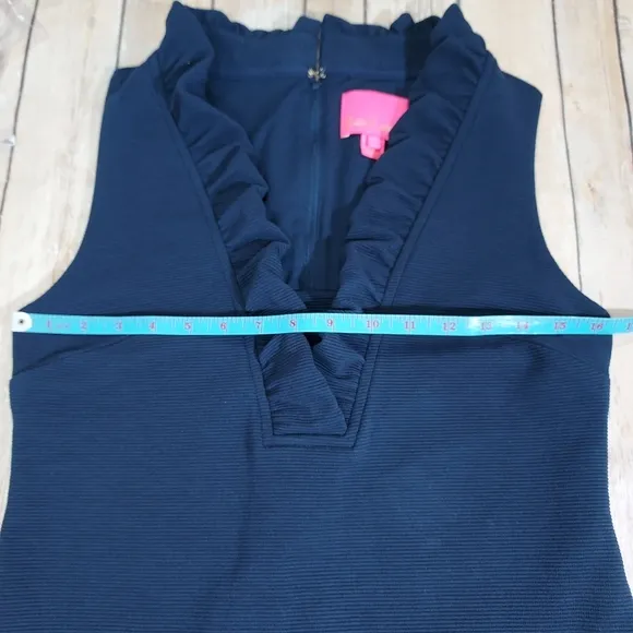 Lilly Pulitzer Tisbury navy shift dress S