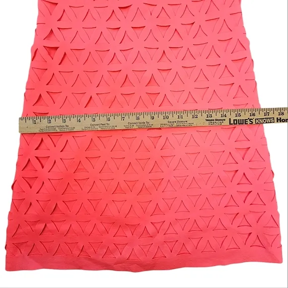 Lily Pulitzer Pink Sun Ray Daisy Laser Cut Mango Shift Dress Size XXS
