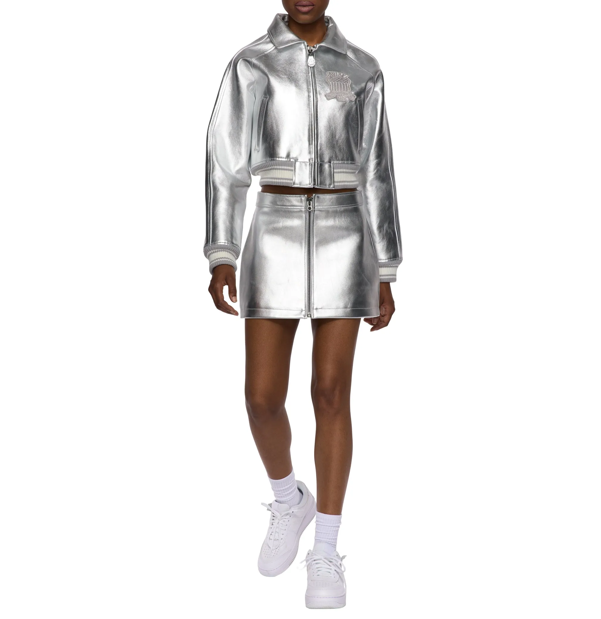 LIMITED EDITION CROPPED METALLIC ICON JACKET