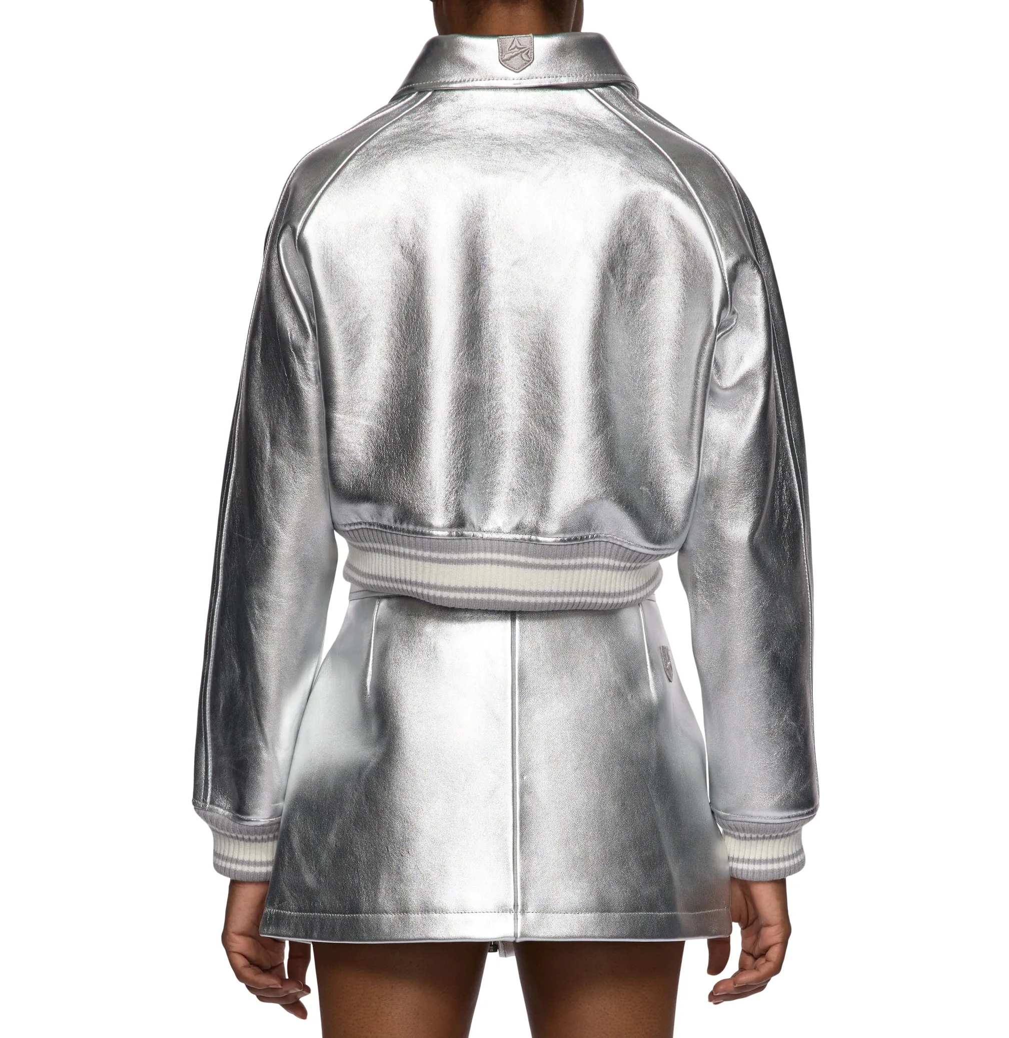 LIMITED EDITION CROPPED METALLIC ICON JACKET