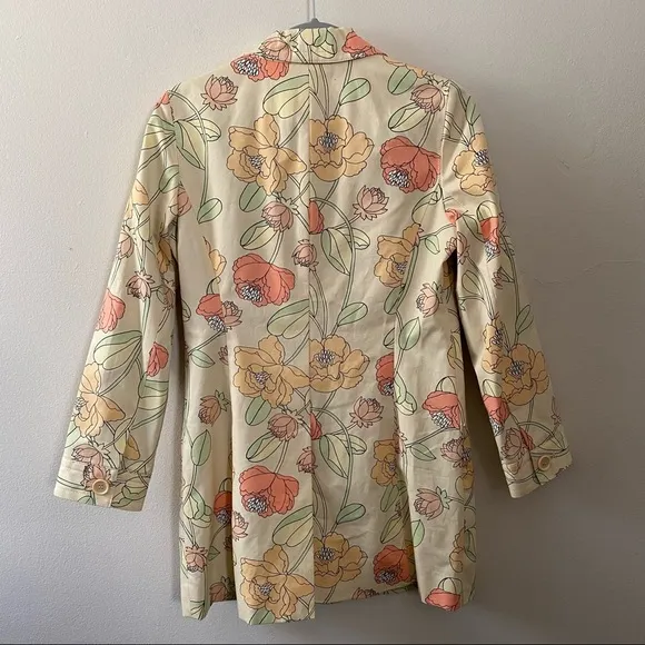 LOFT Ann Taylor Floral Lightweight Jacket Size Medium