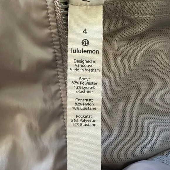 Lululemon Before Dawn Lightweight Cropped Jacket, Chrome, Size 4