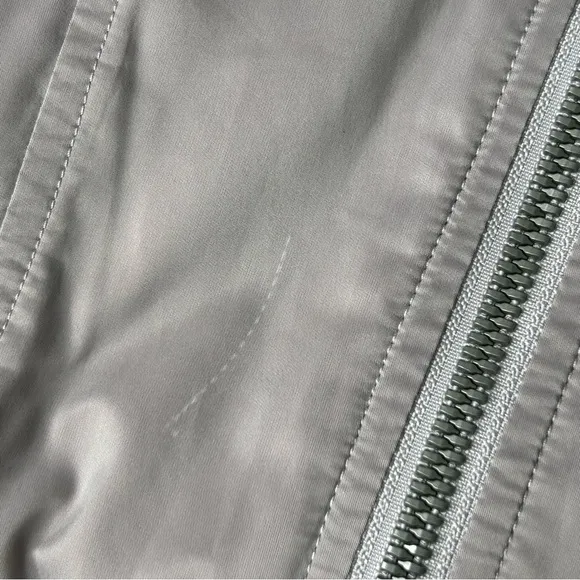 Lululemon Trace Back Bomber Jacket Dark Chrome Size 4