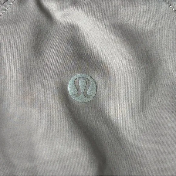 Lululemon Trace Back Bomber Jacket Dark Chrome Size 4