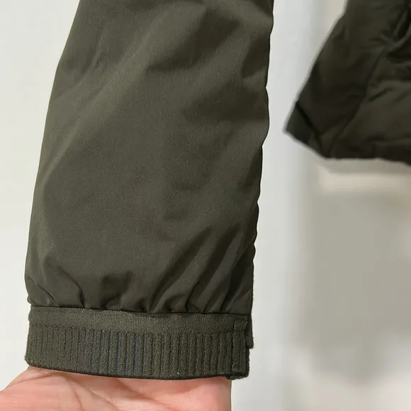 LULULEMON WOMEN ZIPPER HOODED JACKET OLIVE GREEN LIGHTWEIGHT SZ 2