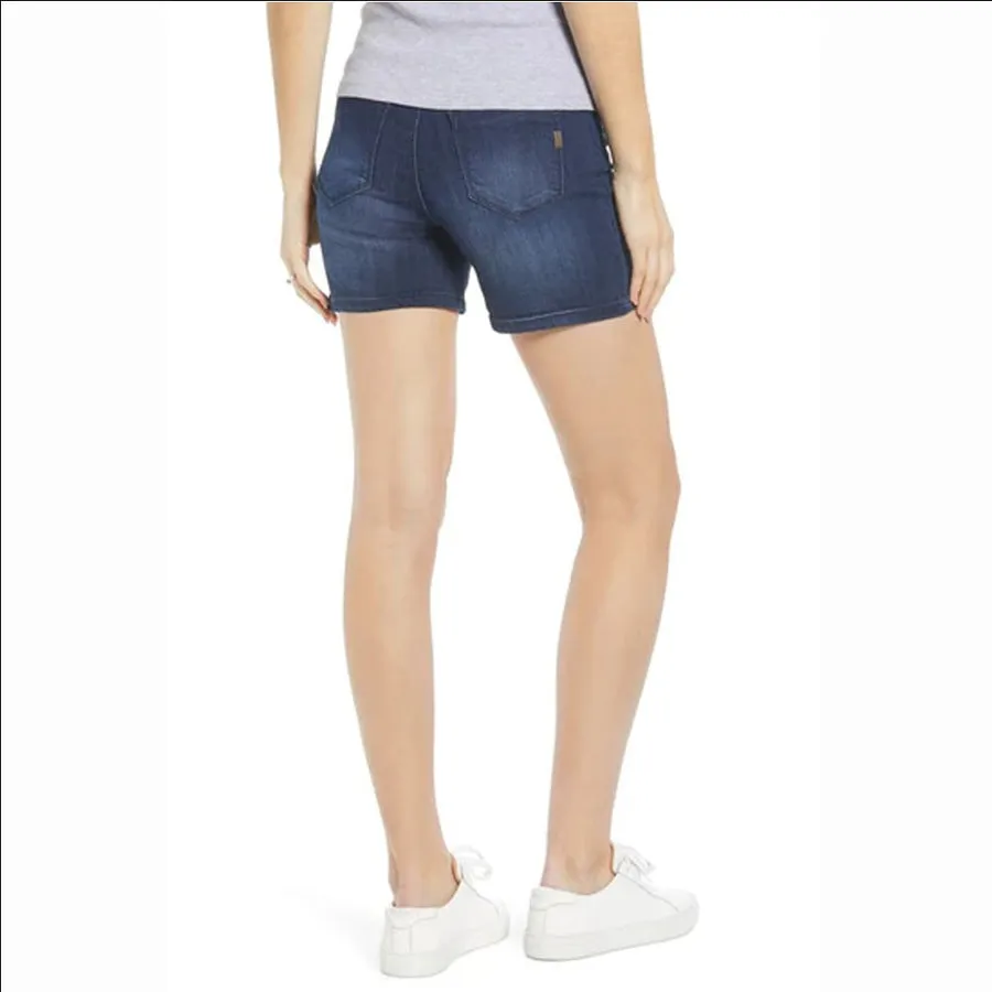MACK MATERNITY SHORTS-DARK DENIM