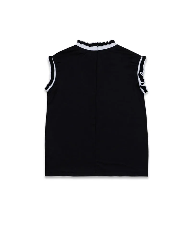 MACKY Golf: Frill Logo Sleeveless - Black