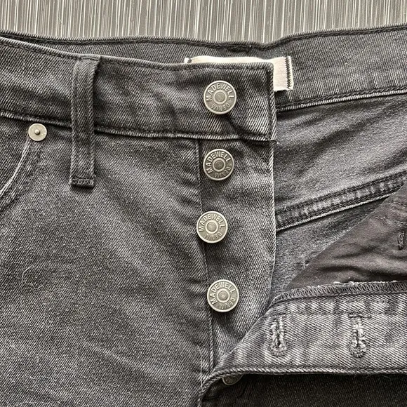 Madewell High-Rise Denim Boy-Shorts ✧ Lunar Black ✧ Size 29