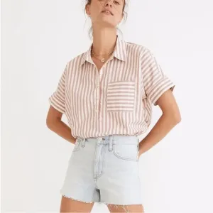 Madewell High Rise Relaxed Denim Shorts in Essen Wash