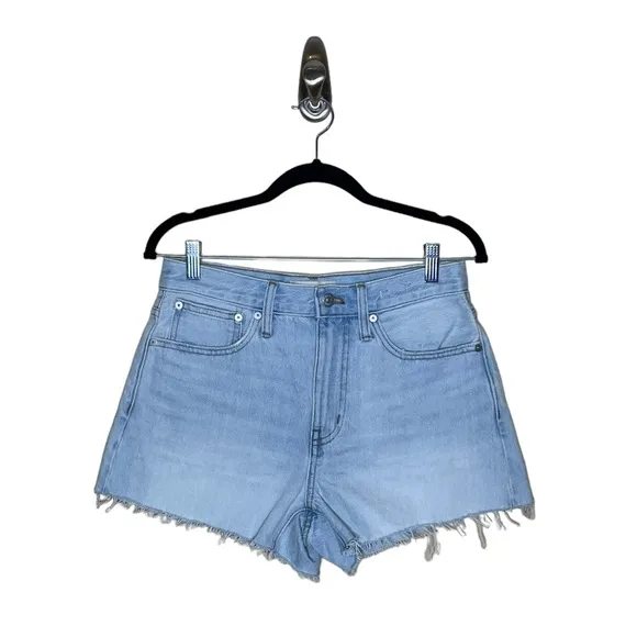 Madewell High Rise Relaxed Denim Shorts in Essen Wash