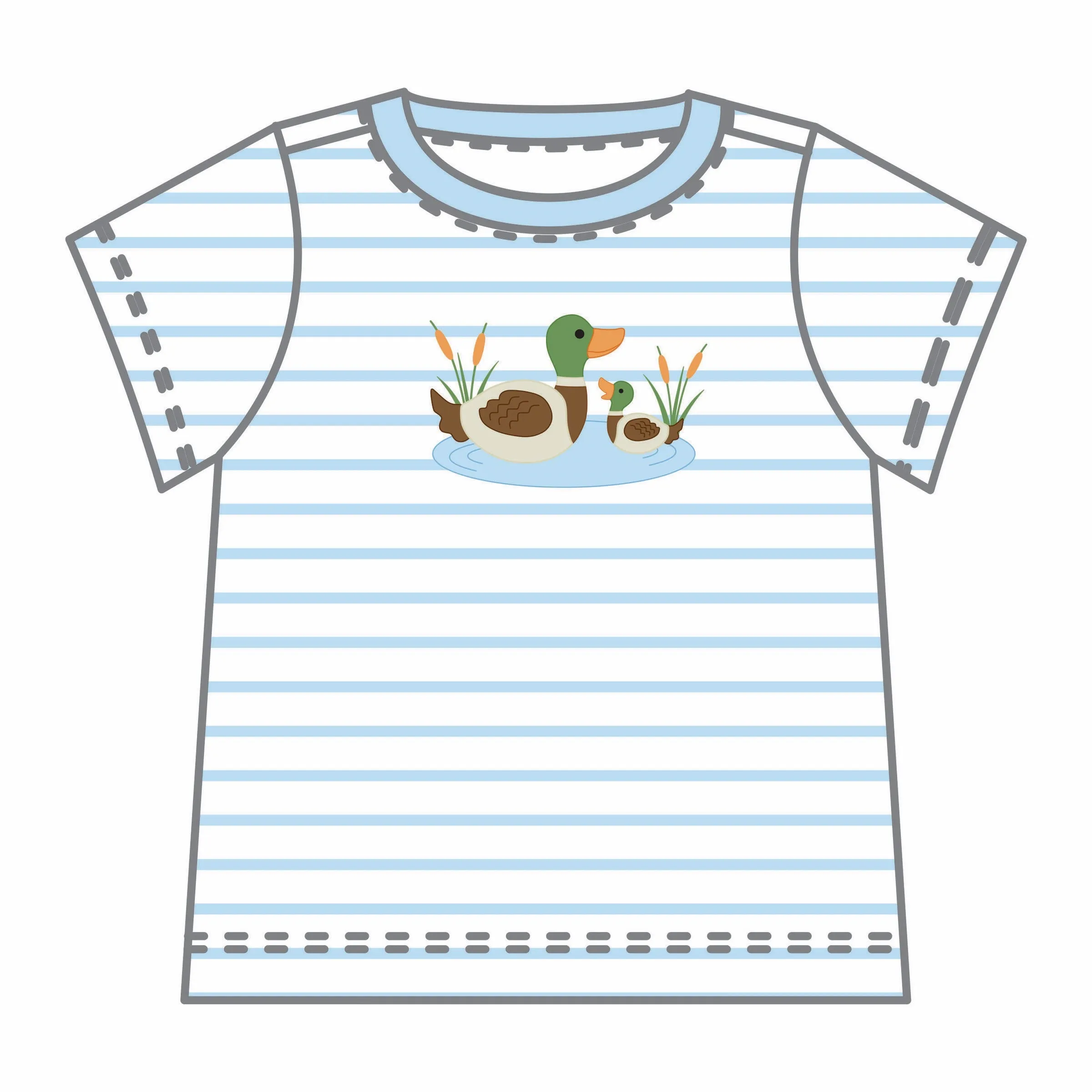 Magnolia Baby Mallard Pond T-Shirt - Blue