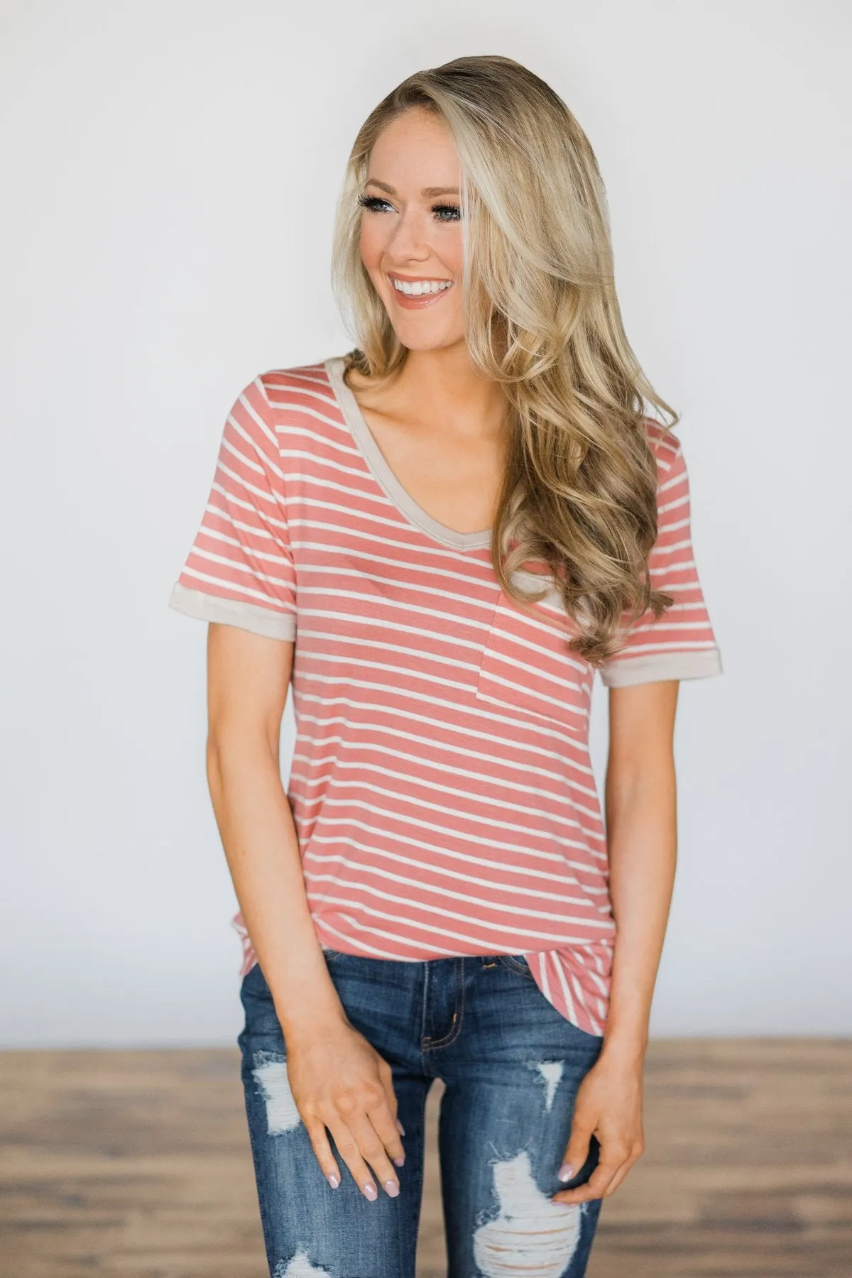 Make Them Stop & Stare Striped Top