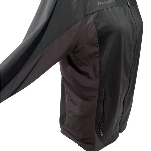 Mammut Lightweight Black Hooded Zip Jacket | Size Medium