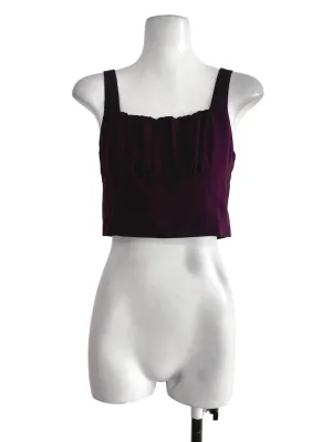 Maroon Sleeveless Top