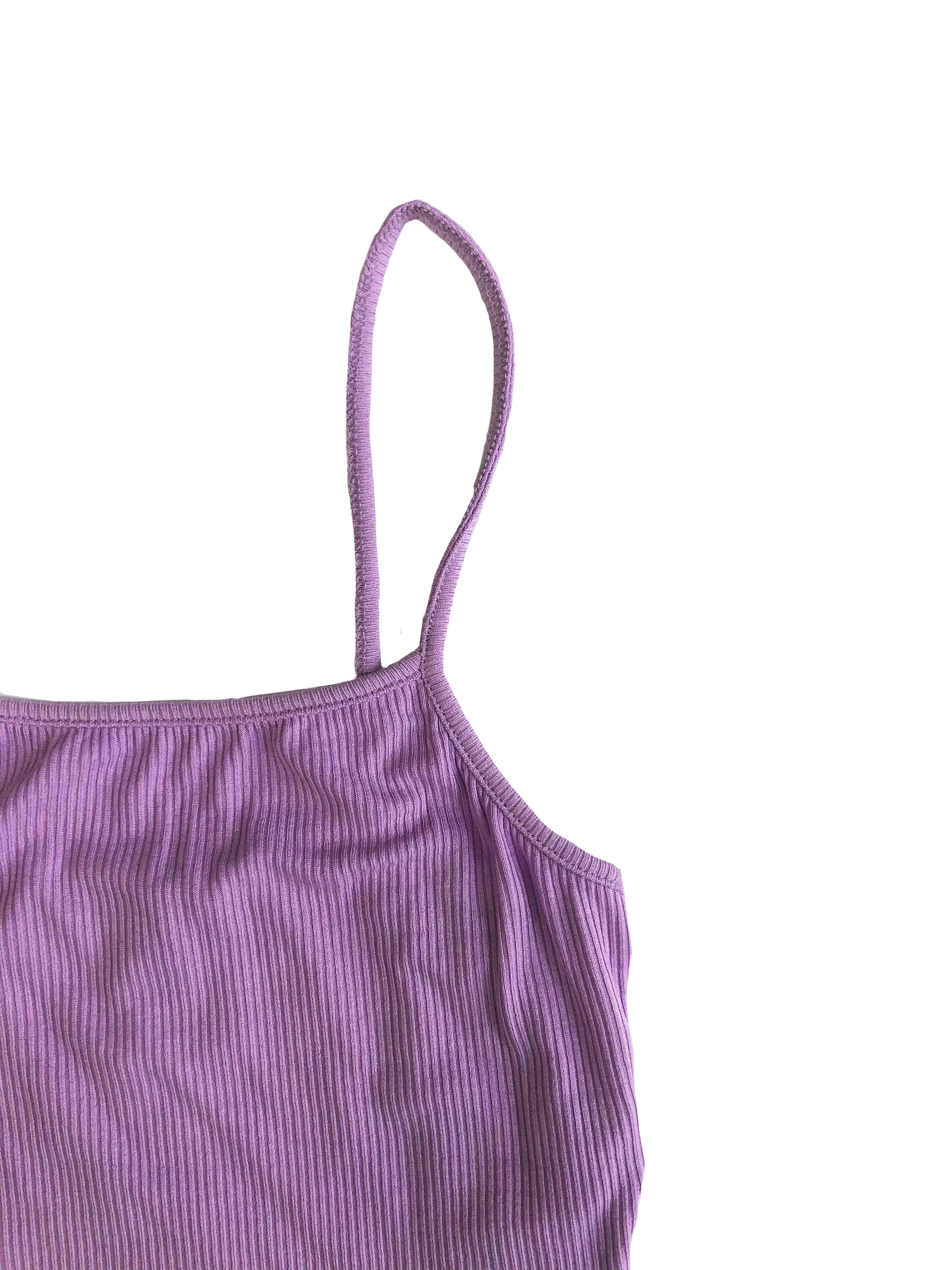 Mathilda Cami Crop Top - Lilac