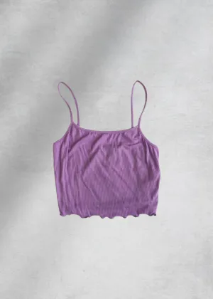 Mathilda Cami Crop Top - Lilac