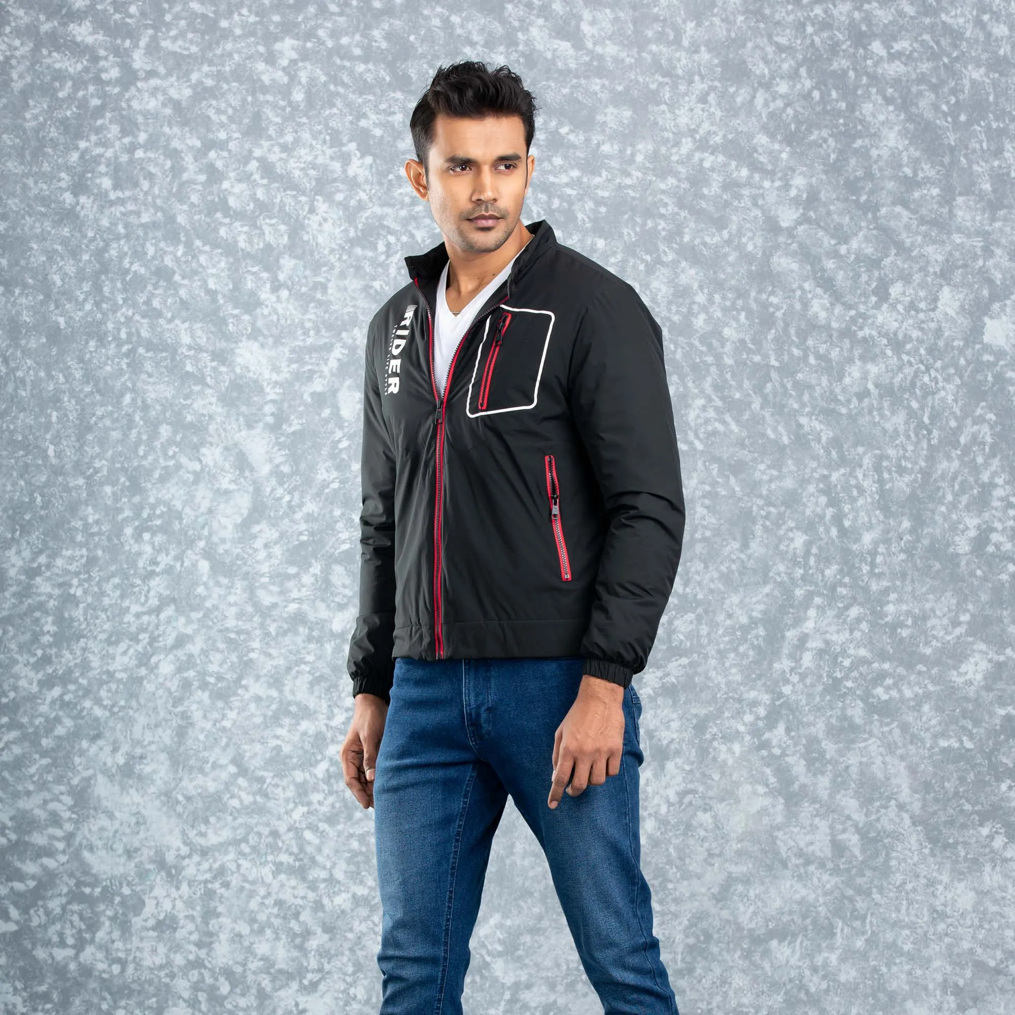 Mens Bomber Jacket- Black