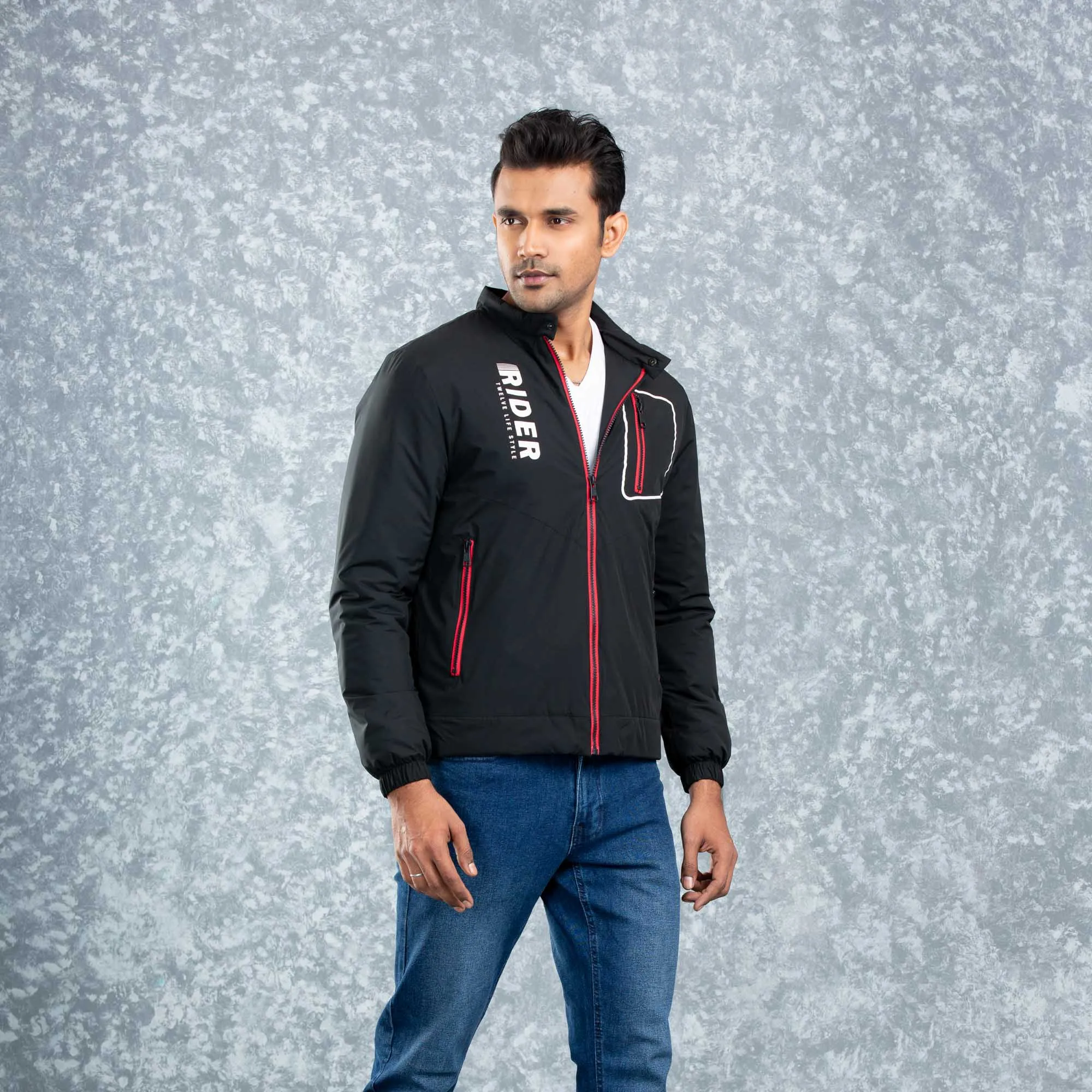 Mens Bomber Jacket- Black