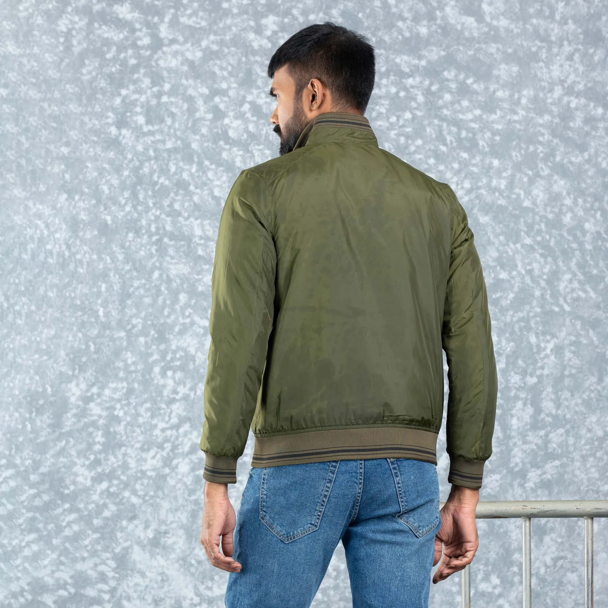 Mens Bomber- Olive