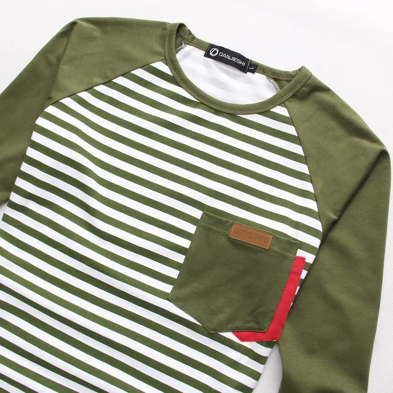 Men's Long Sleeve Striped T-Shirt