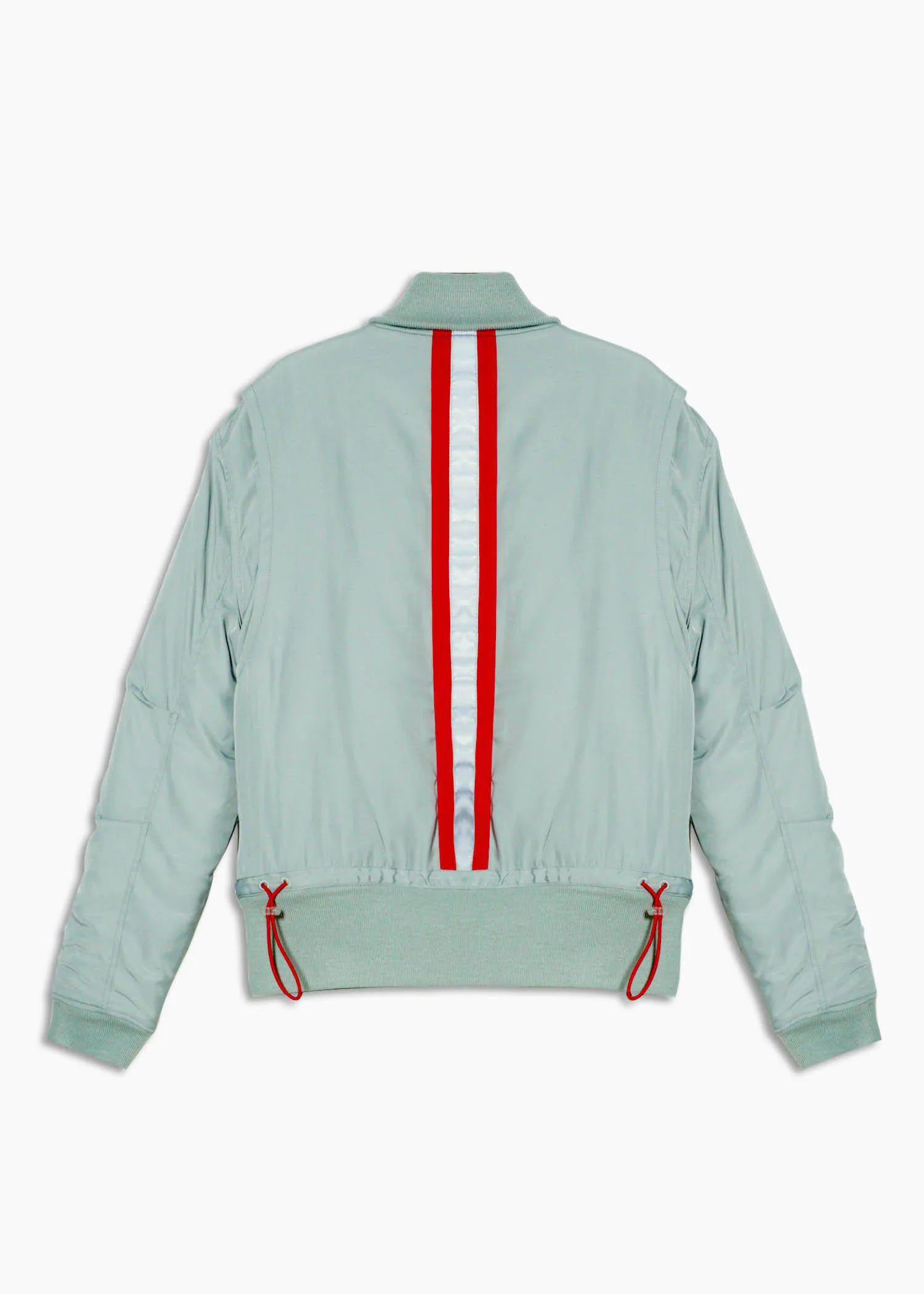 Men's Mock Collar Bomber Jacket in Green by Shop at Konus