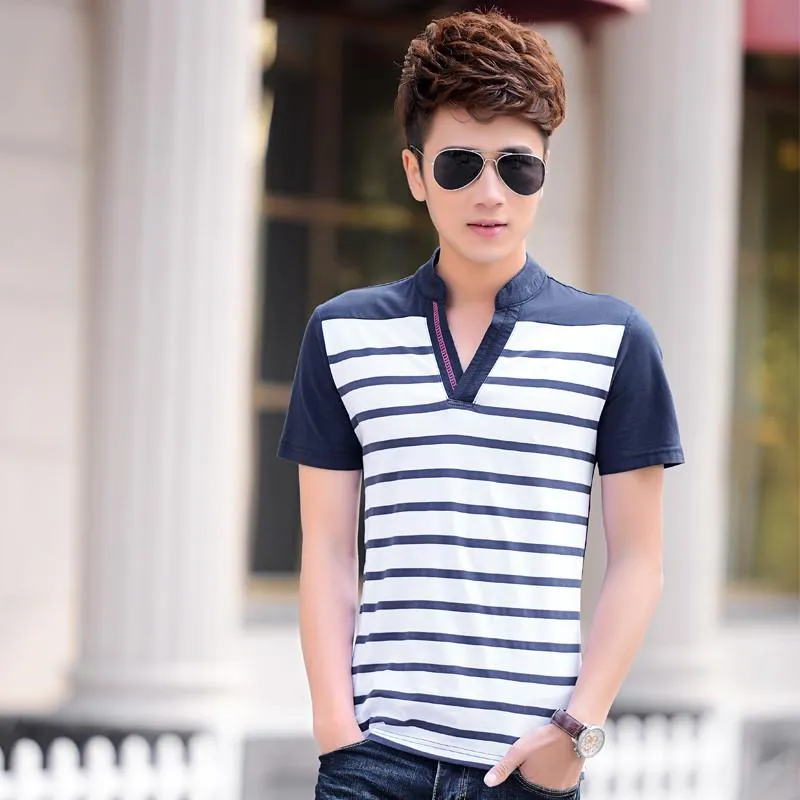 Men's Short Sleeve Striped Shirt