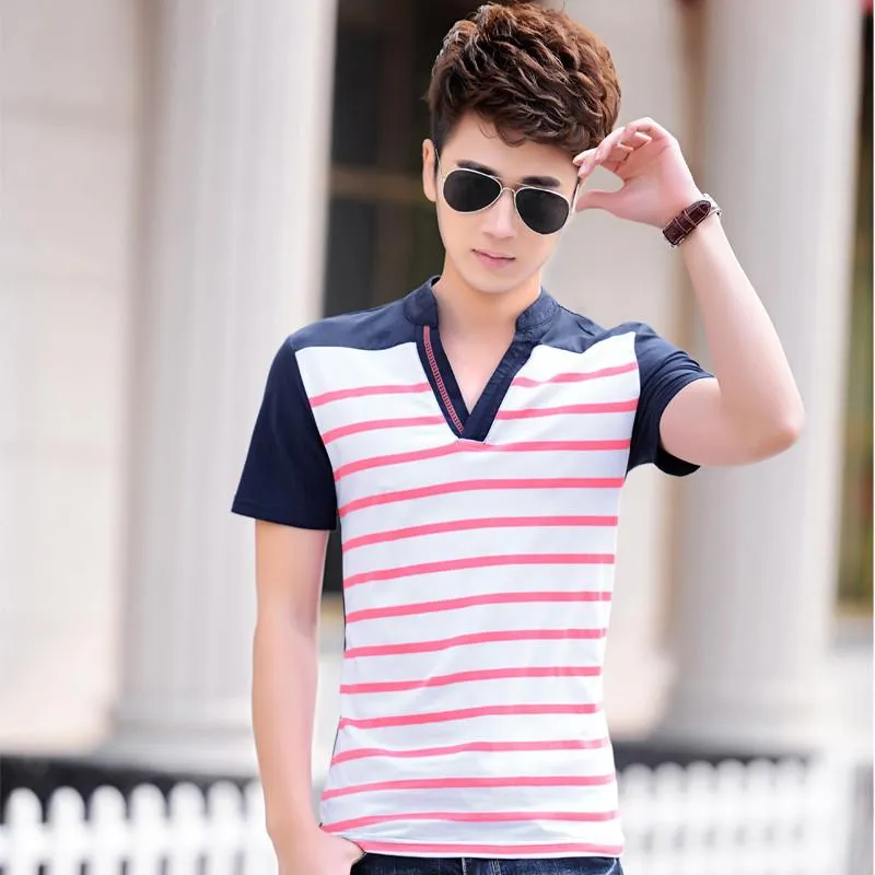 Men's Short Sleeve Striped Shirt