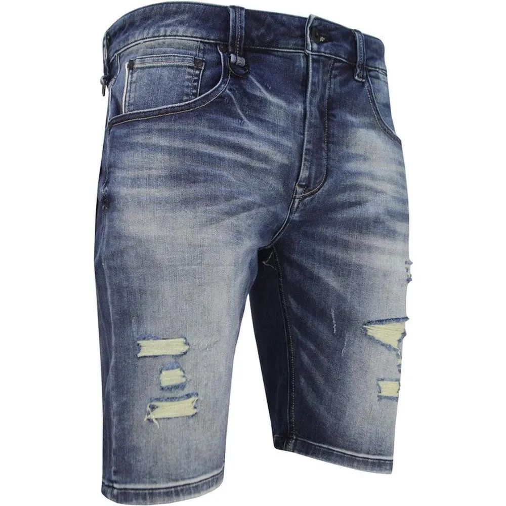 Men's Silver 925 Denim Shorts PS2020S-82