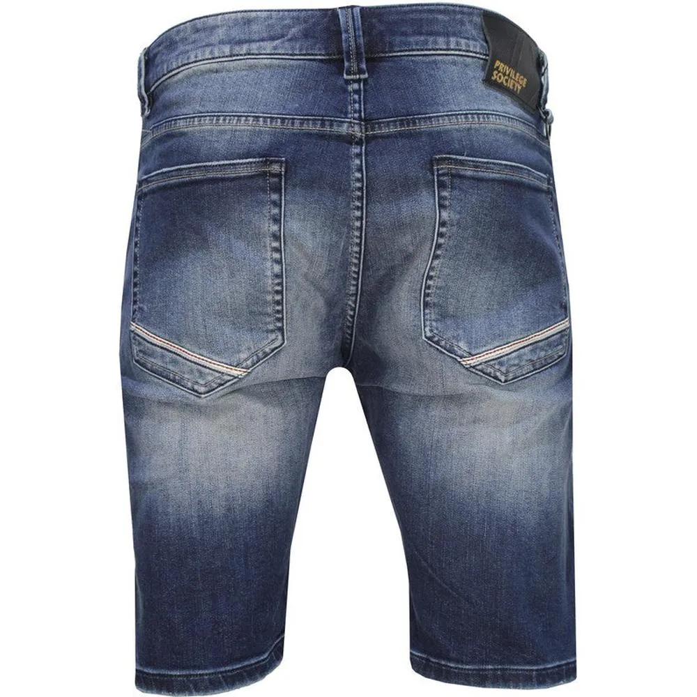 Men's Silver 925 Denim Shorts PS2020S-82