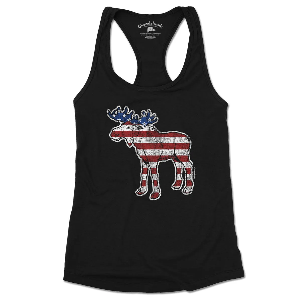 Merica Moose Ladies Tank Top