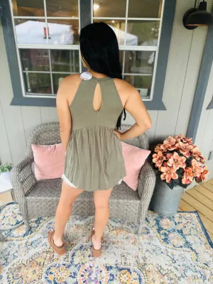 Mesh Babydoll Tank
