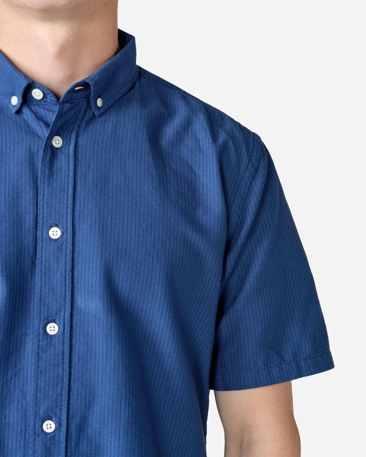 Mikkel Striped Shirt - White/Navy/Ocean