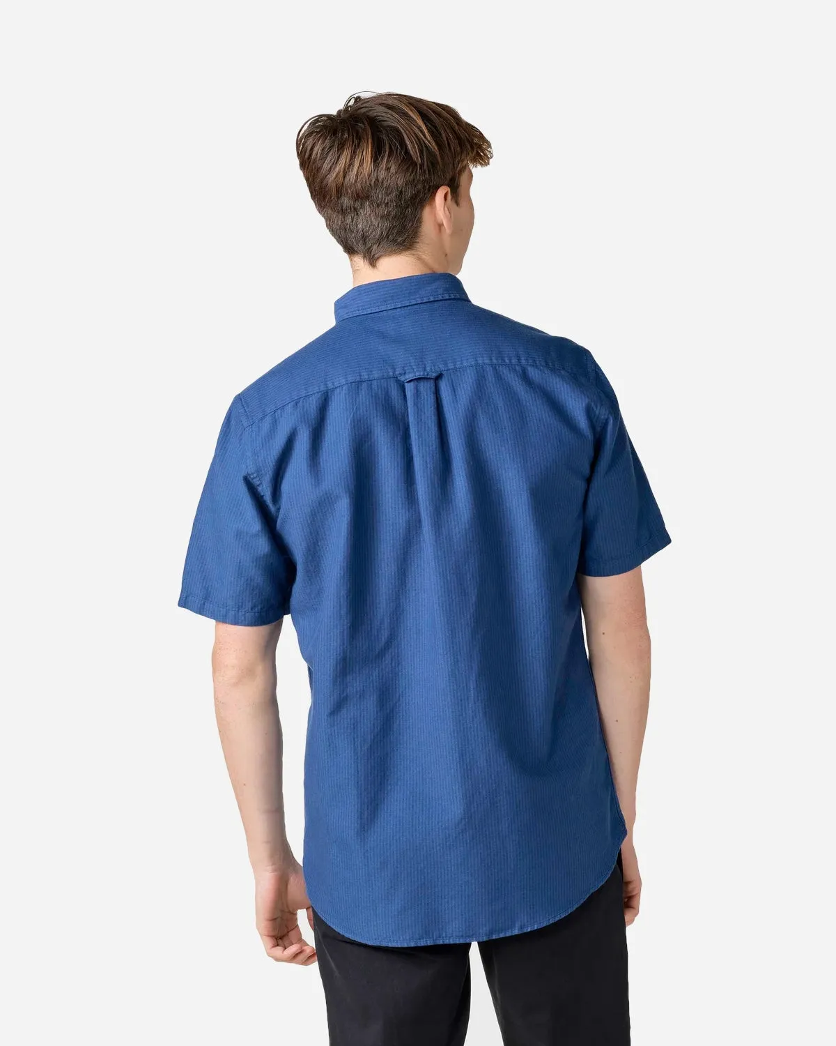 Mikkel Striped Shirt - White/Navy/Ocean