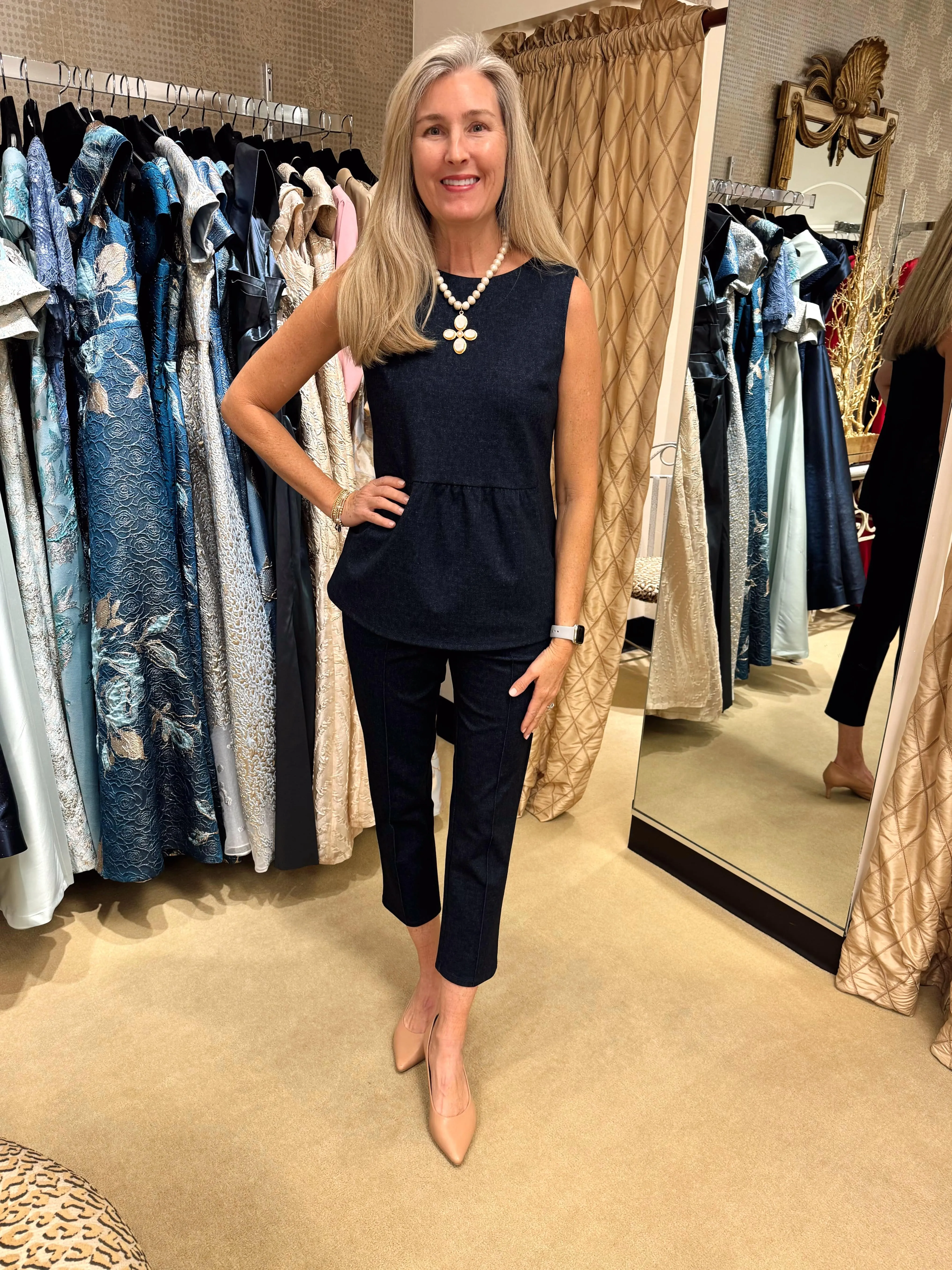 Millie Denim Top