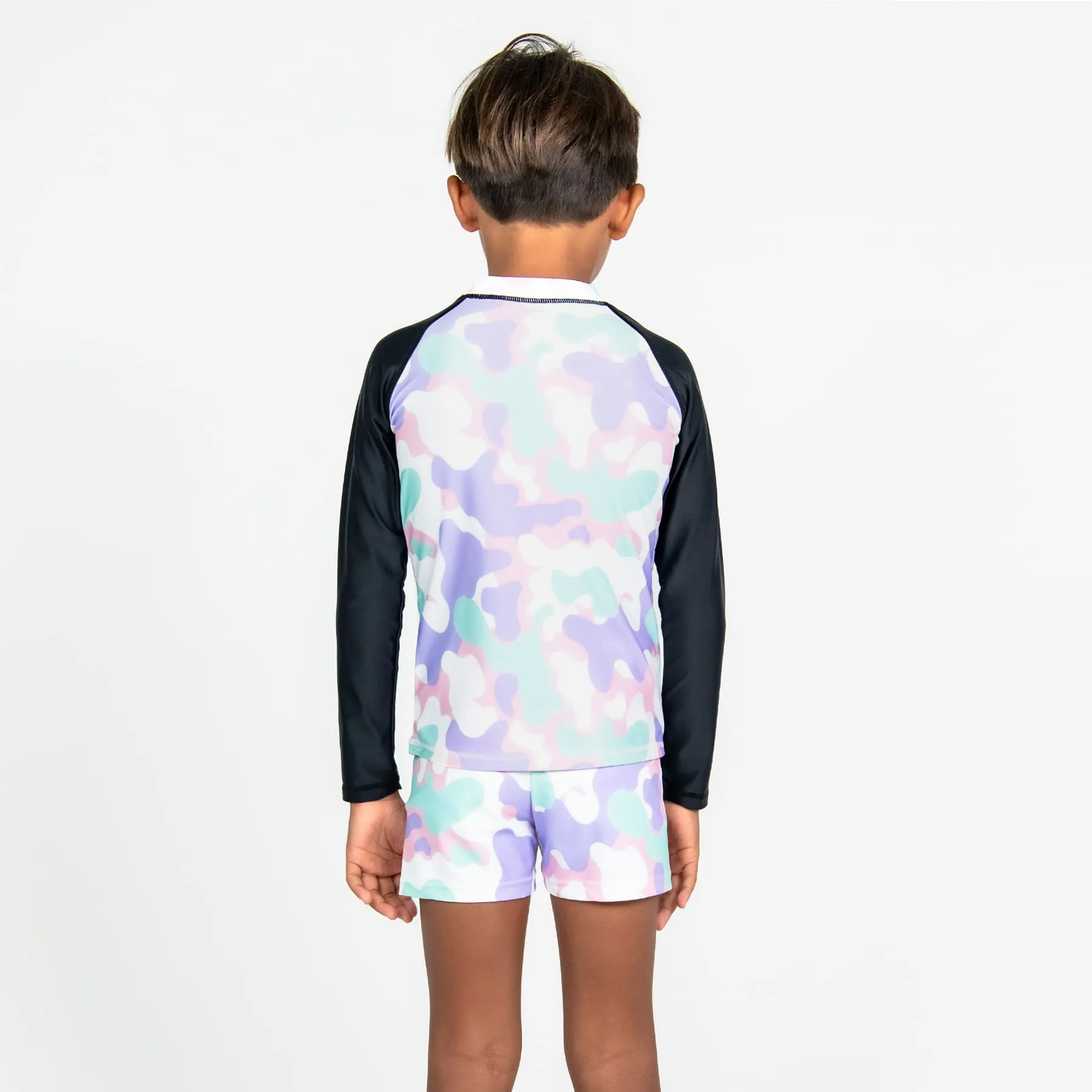 Mini Billy Rashie Top Final Sale - Pastel Camo