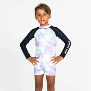 Mini Billy Rashie Top Final Sale - Pastel Camo