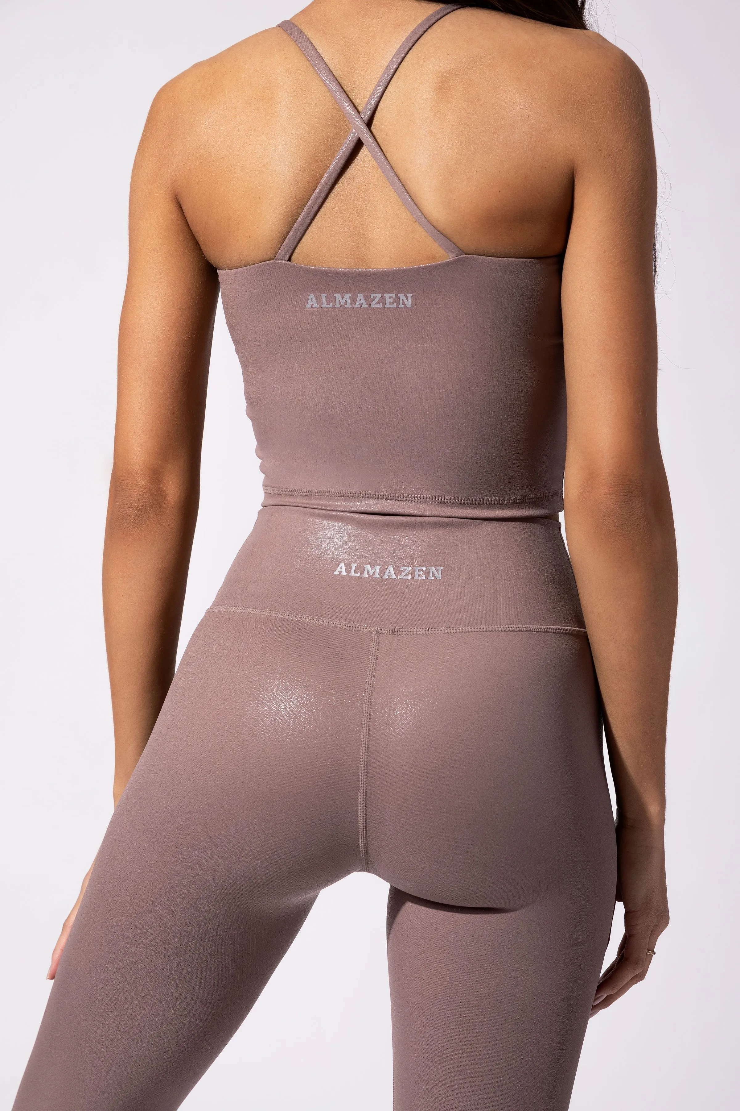 Mink Gloss Mirage Cropped tank