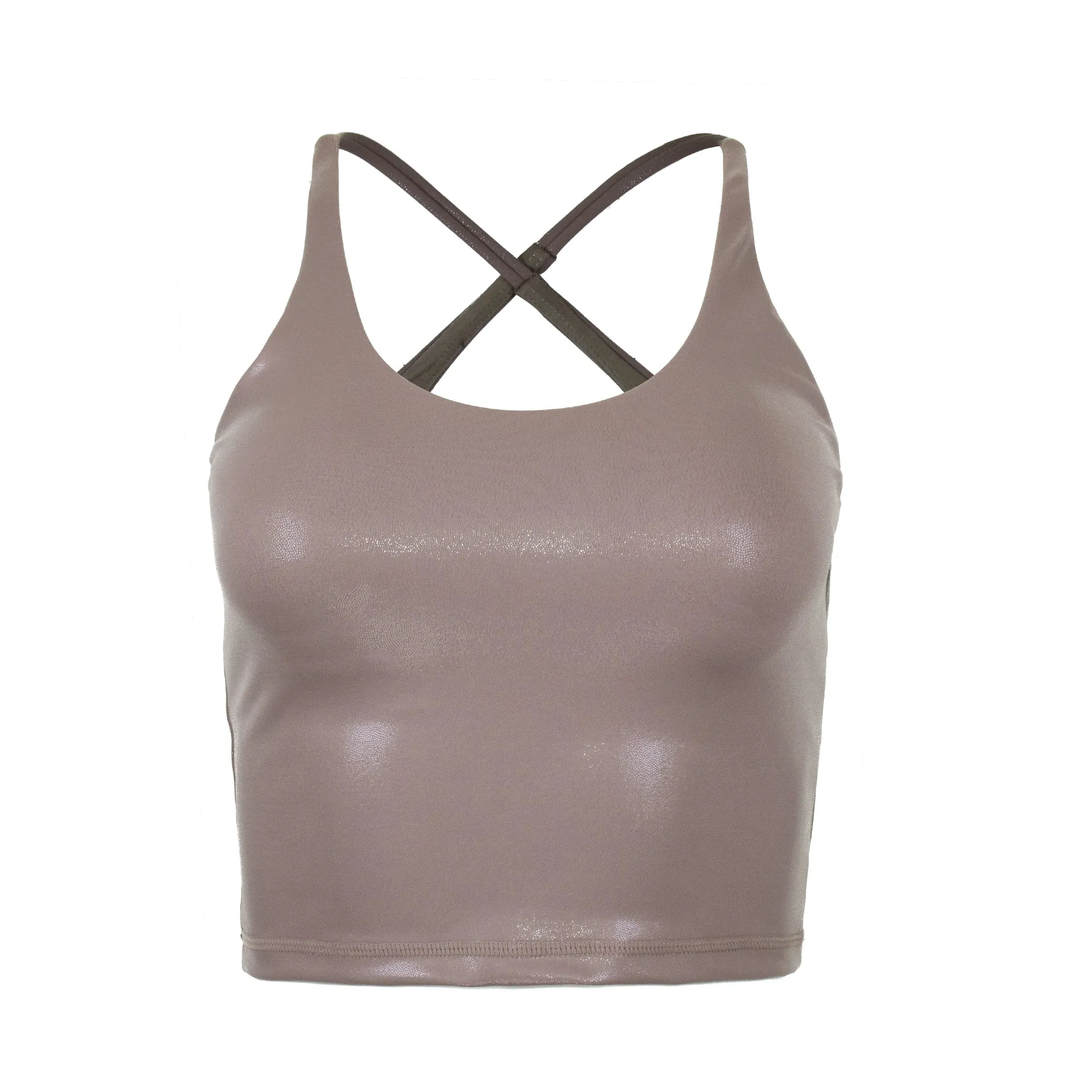 Mink Gloss Mirage Cropped tank