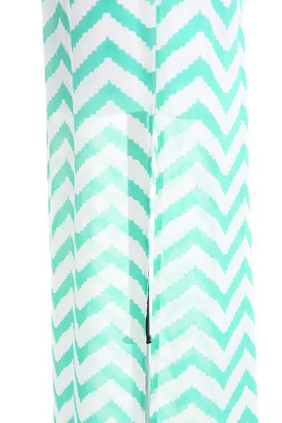 Mint Green ZigZag Maxi dress